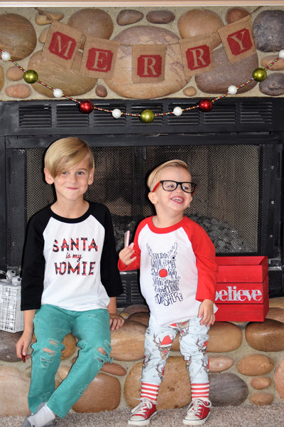 Hipster Santa Deer Joggers