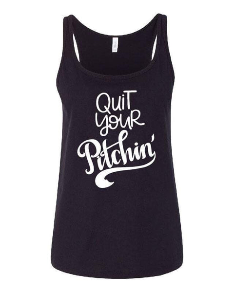 Quit Your Pitching Baseball Adult Tank or Tee