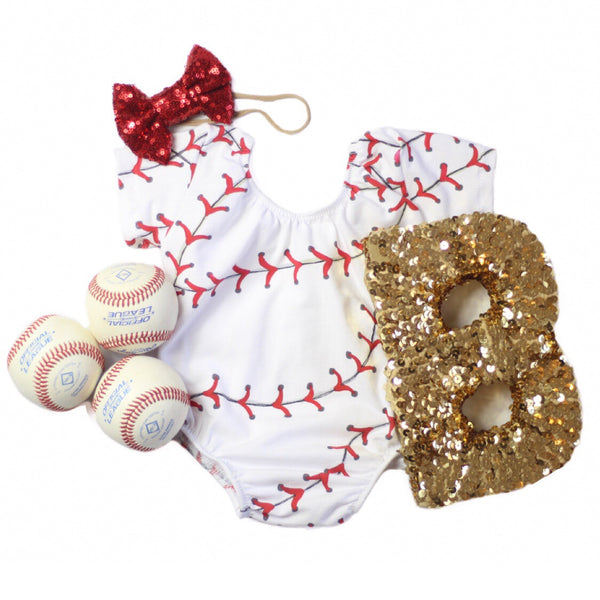 Baseball Stitches Leotard