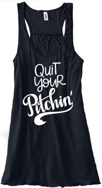 Quit Your Pitching Baseball Adult Tank or Tee