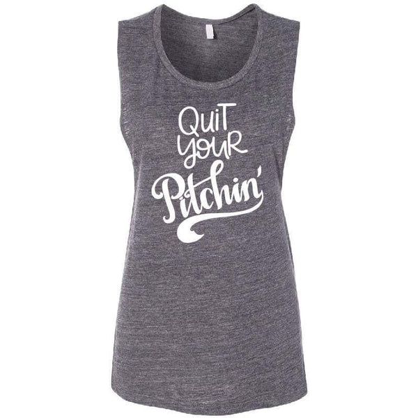 Quit Your Pitching Baseball Adult Tank or Tee