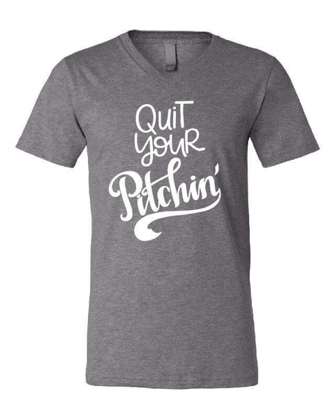 Quit Your Pitching Baseball Adult Tank or Tee