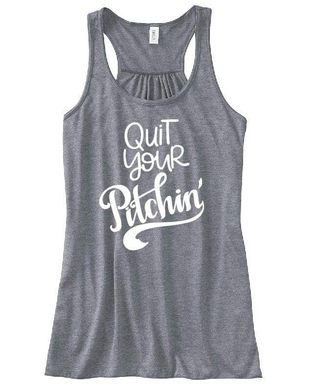 Quit Your Pitching Baseball Adult Tank or Tee