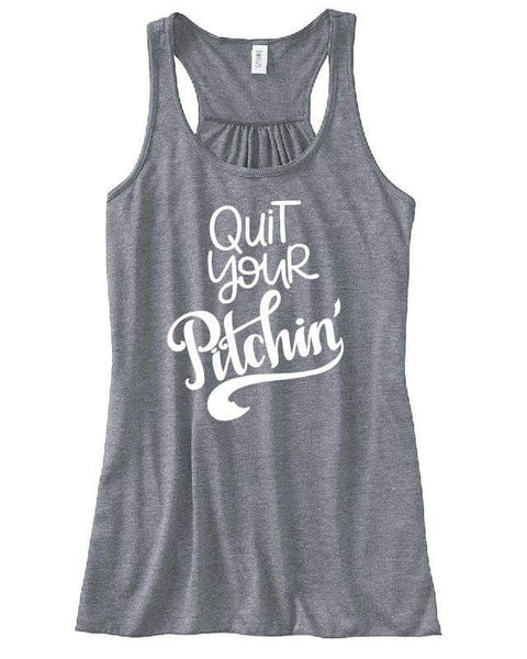 Quit Your Pitching Baseball Adult Tank or Tee