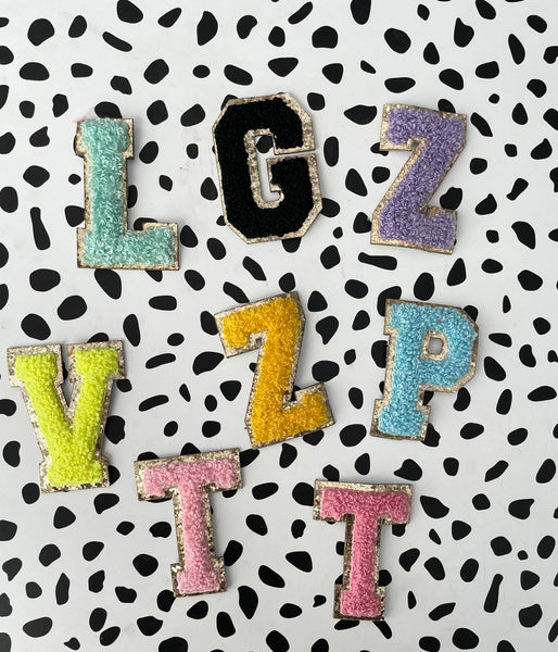 L-U Chenille Varsity Sticker Letters