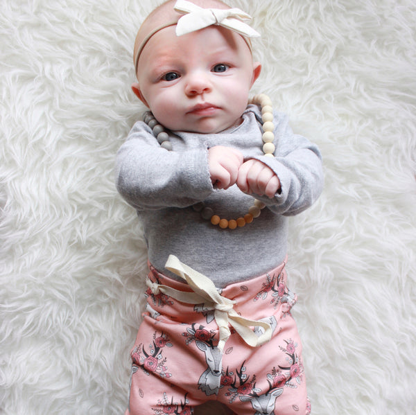 Boho Floral Deer Joggers