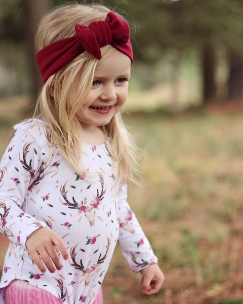 Boho Floral Skulls Leotard