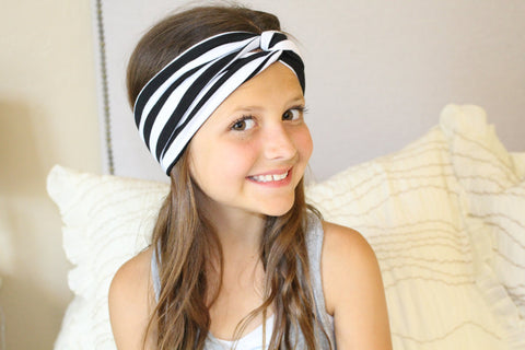 Black & White Stripe Headband