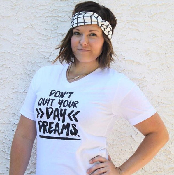 Black & White Grid Headband