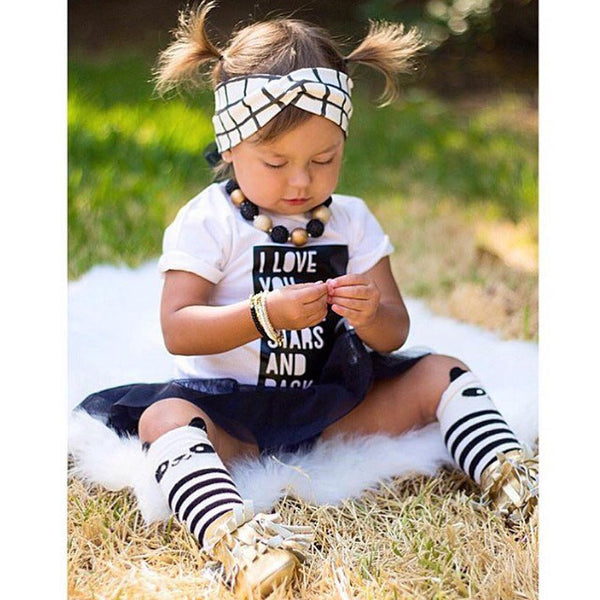 Black & White Grid Headband