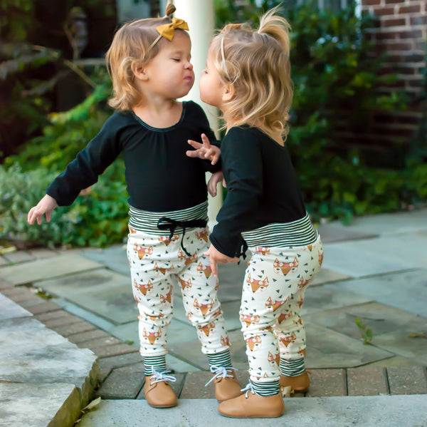 Boho Floral Fox Joggers