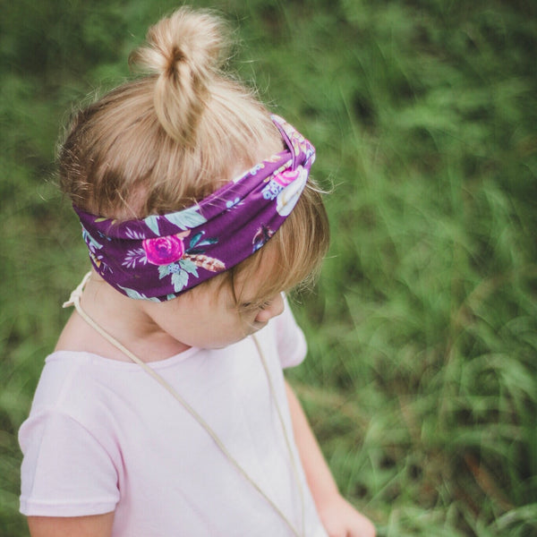 Mauve Floral Headband