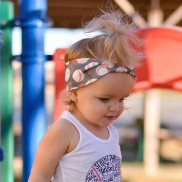 Baseball Hearts Headband