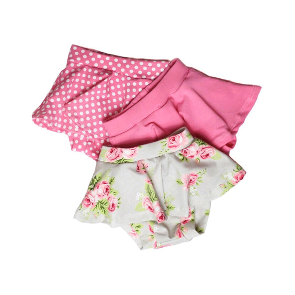 Solid Pink Skirted Bloomers