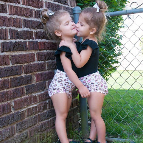 Sparkle Pink Leopard Shorts & Bloomers