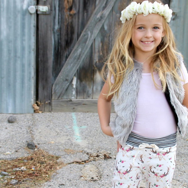 Boho Floral Skulls Joggers