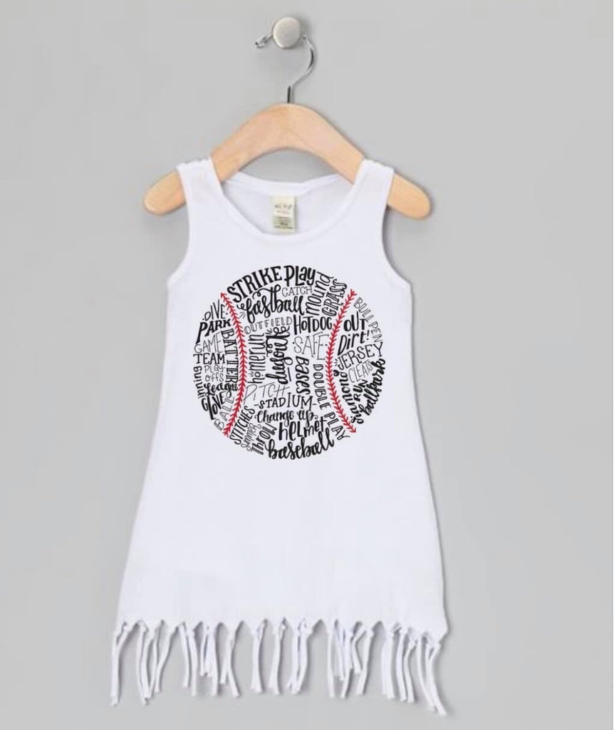 Original Baseball Fringe Dress