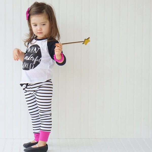Orchid Striped Joggers