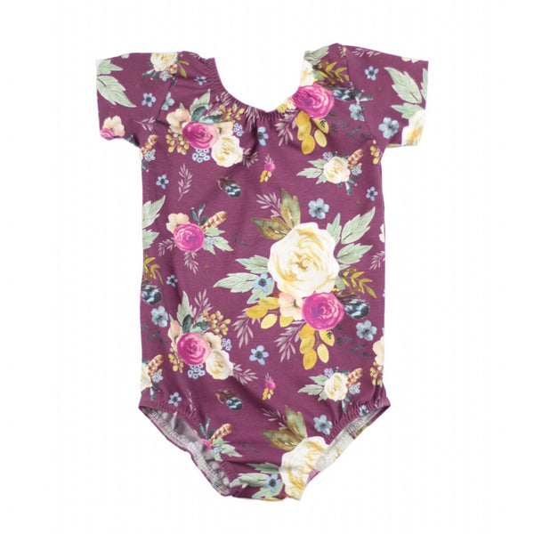 Mauve Floral Leotard