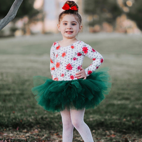 Poinsettia Leotard