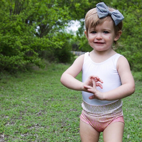 Ombre Peach & Gold Bloomers