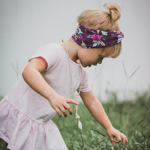 Mauve Floral Headband