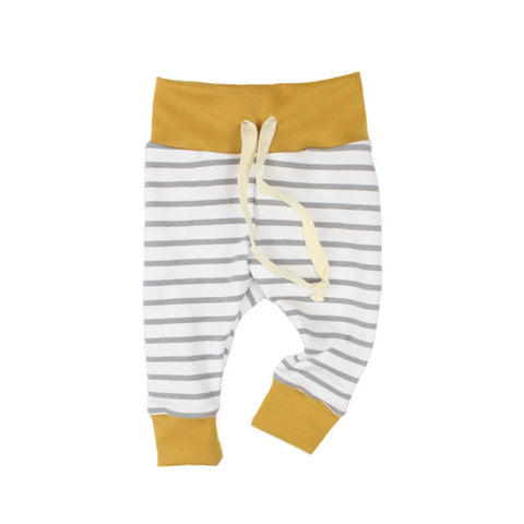 Mustard Striped Joggers