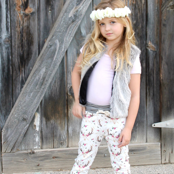Boho Floral Skulls Joggers